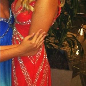 Red Riva’ Design long gown